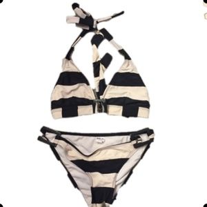 PacSun BillaBong striped bathing suit